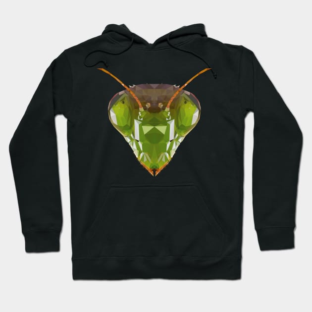 Mantis praying mantis Polygon children gift Hoodie by MaveriKDALLAS